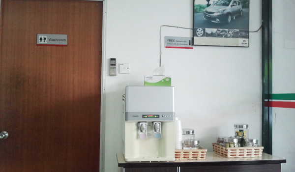 Kopi percuma untuk pelanggan Pusat Servis Perodua