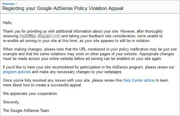 google adsense policy violation appeal google adsense policy violation appeal