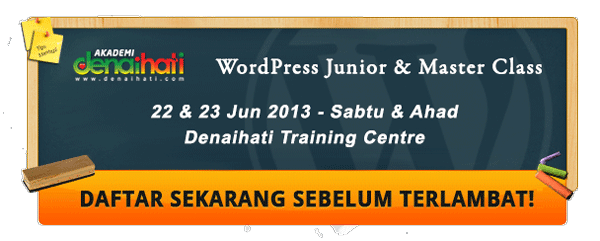 wordpress class akademi denaihati