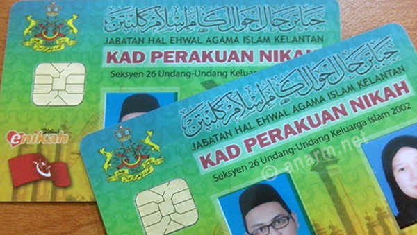 kad perakuan nikah negeri kelantan