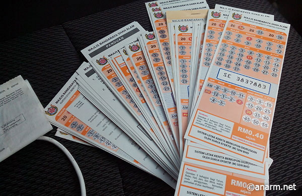 Kupon parking harian MBSA Kupon parking harian MBSA