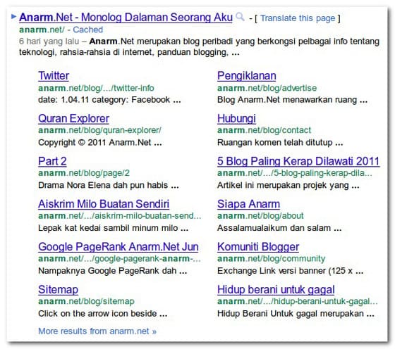 sitelinks anarm google sitelinks-anarm-google