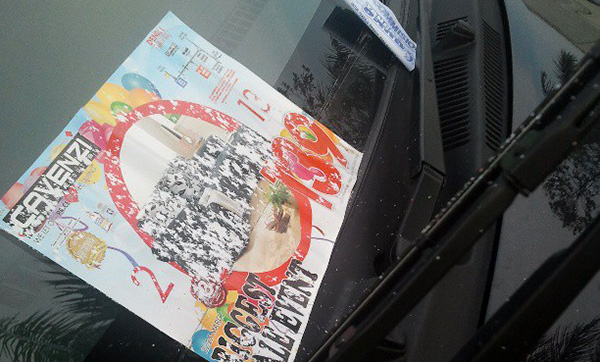 flyer iklan cavenzi rosakkan cermin kereta