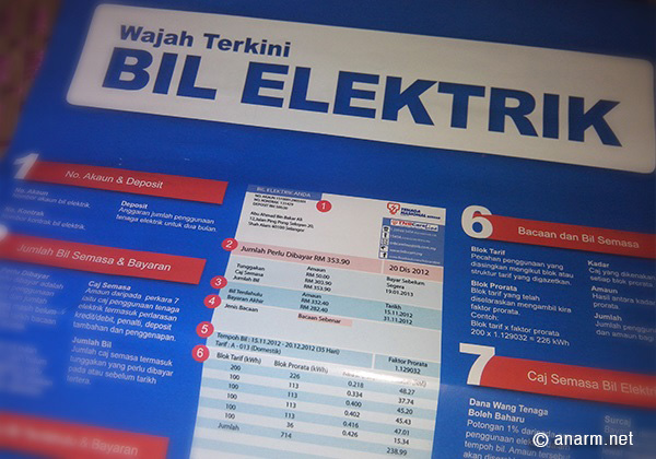 wajah baru bil elektrik tnb
