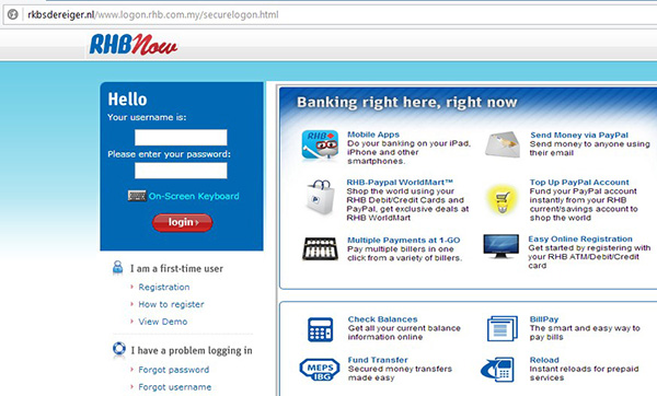 rhbnow scam page rhbnow scam page