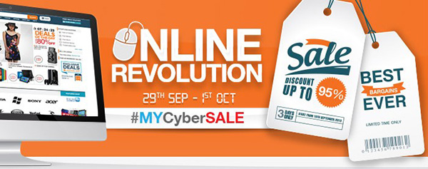 MYCyberSALE Lazada Malaysia Diskaun Sehingga 95%