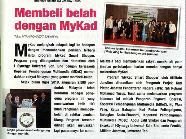 Membeli belah dengan Mykad Smart Shopper Membeli belah dengan Mykad Smart Shopper