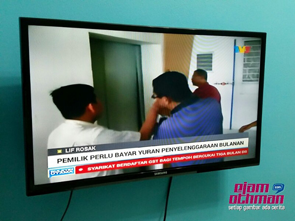 lif rosak tak bayar duit maintenance bulanan