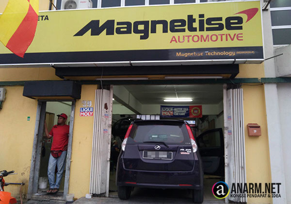 Bengkel kereta Magnetise di Batu Caves
