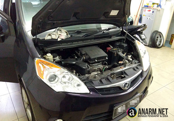 Servis Perodua Alza di bengkel kereta Magnetise