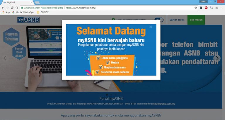 Laman Web myASNB