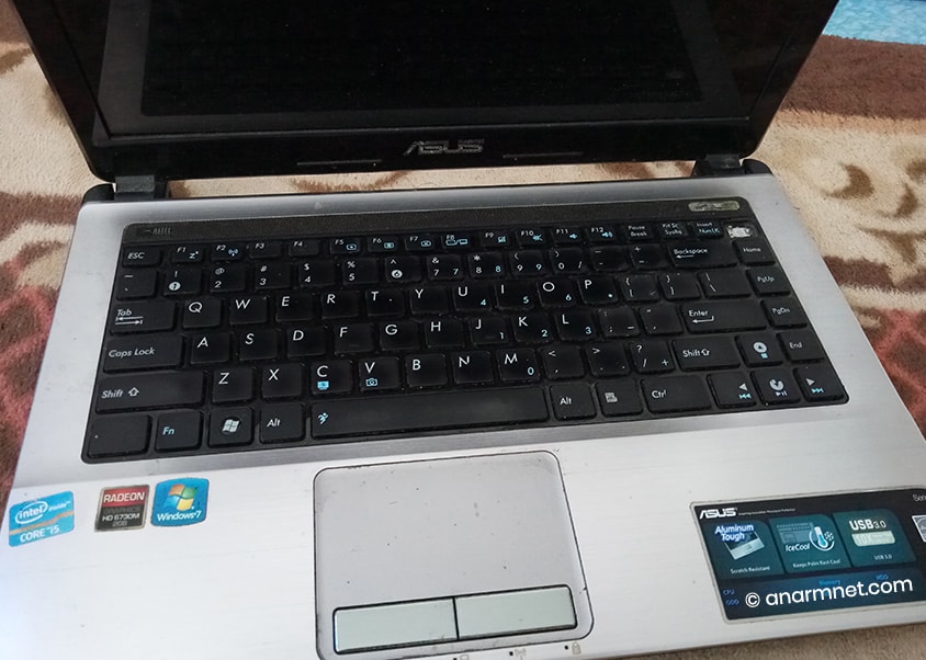Laptop ASUS rosak