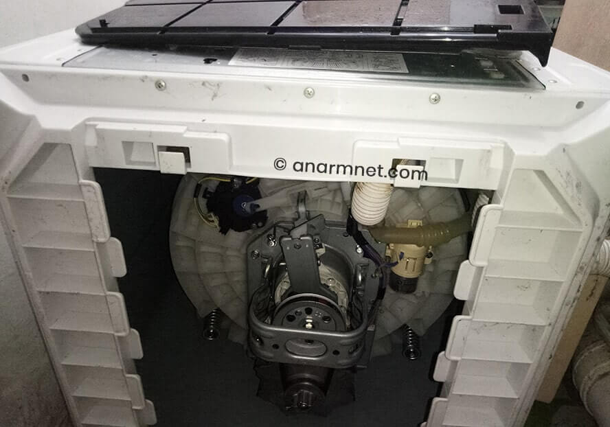 Cara tukar drain motor mesin basuh Toshiba AW-A820MM Cara tukar drain motor mesin basuh Toshiba AW-A820MM