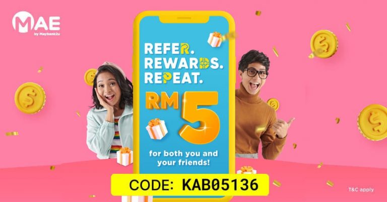rm5 percuma mae maybank2u referral RM5 percuma daftar MAE Maybank2u