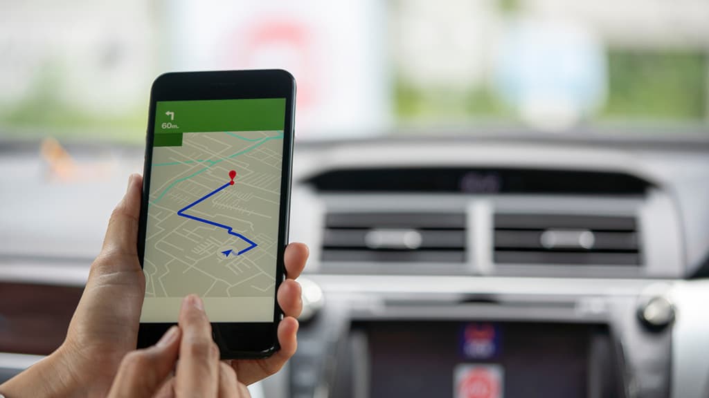 GPS dalam kereta GPS dalam kereta