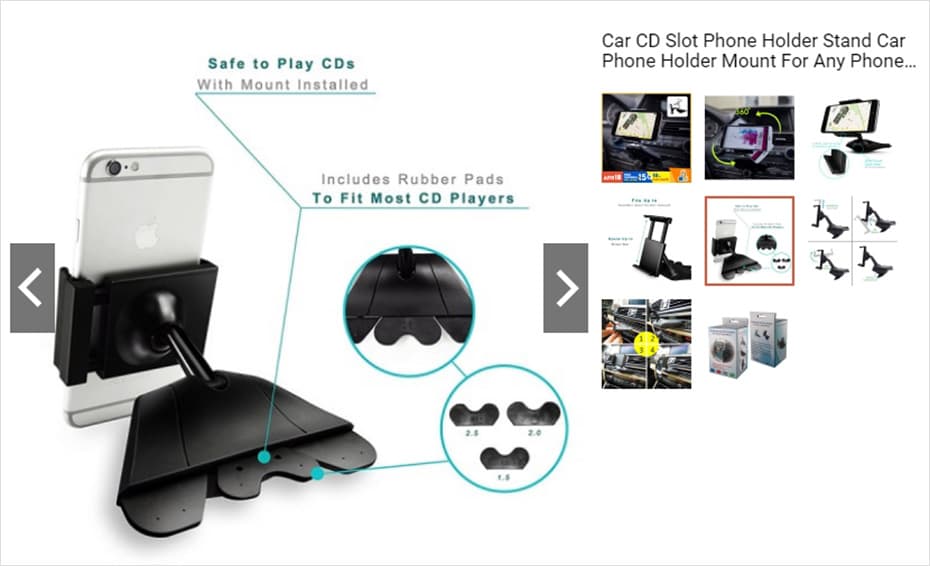 Phone holder slot CD kereta Phone holder slot CD kereta