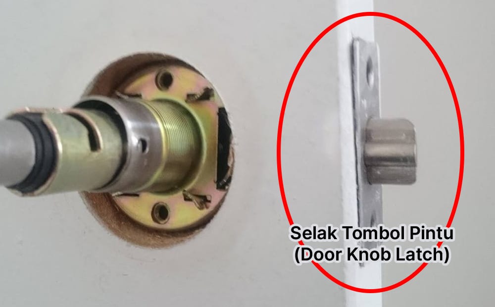Latch selak tombol pintu Latch selak tombol pintu