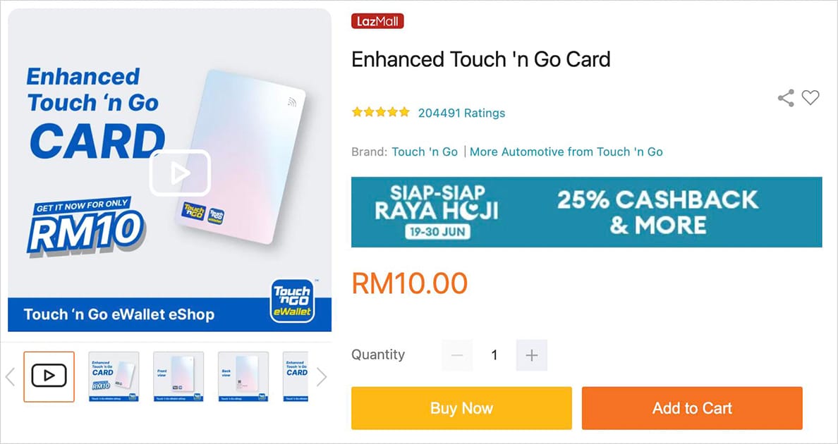 Touch n Go eShop Lazada