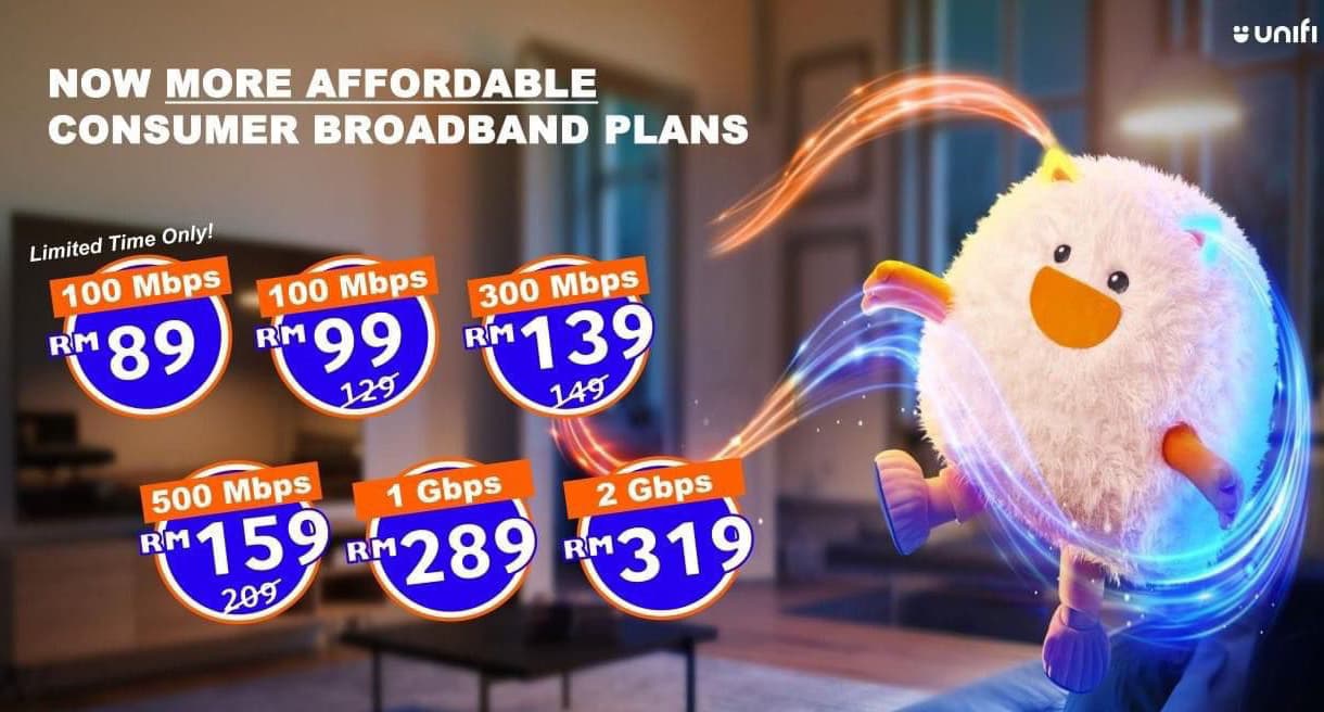 Harga baru pelan internet Unifi Harga baru pelan internet Unifi